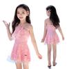 Girls' One-Piece Princess Swimsuit: Cute, Fashionable Swimwear for Kids