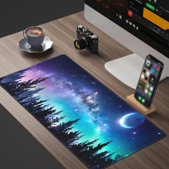 Gaming Mouse Pad Non-Slip Design Wear Resistant Extra Large Keyboard Mouse Mat Desk Pad Decoration Computer Accessories