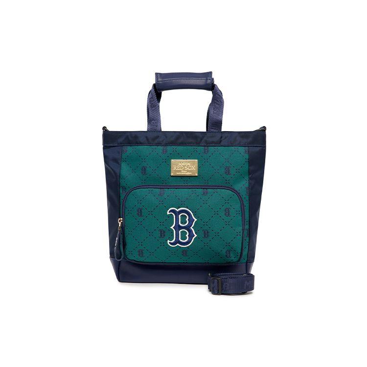 

MLB Boston Red Sox Classic Retro Large Capacity Adjustable Shoulder Strap Printed Big Logo Tote Bag Men Tote Bag Green 7AUBMD13N-43GNS Green