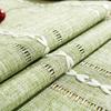 Green Table Runners Boho Rustic Tassels Farmhouse Braided Striped Cotton Linen for Dining Party Holiday Wedding Table Decoration