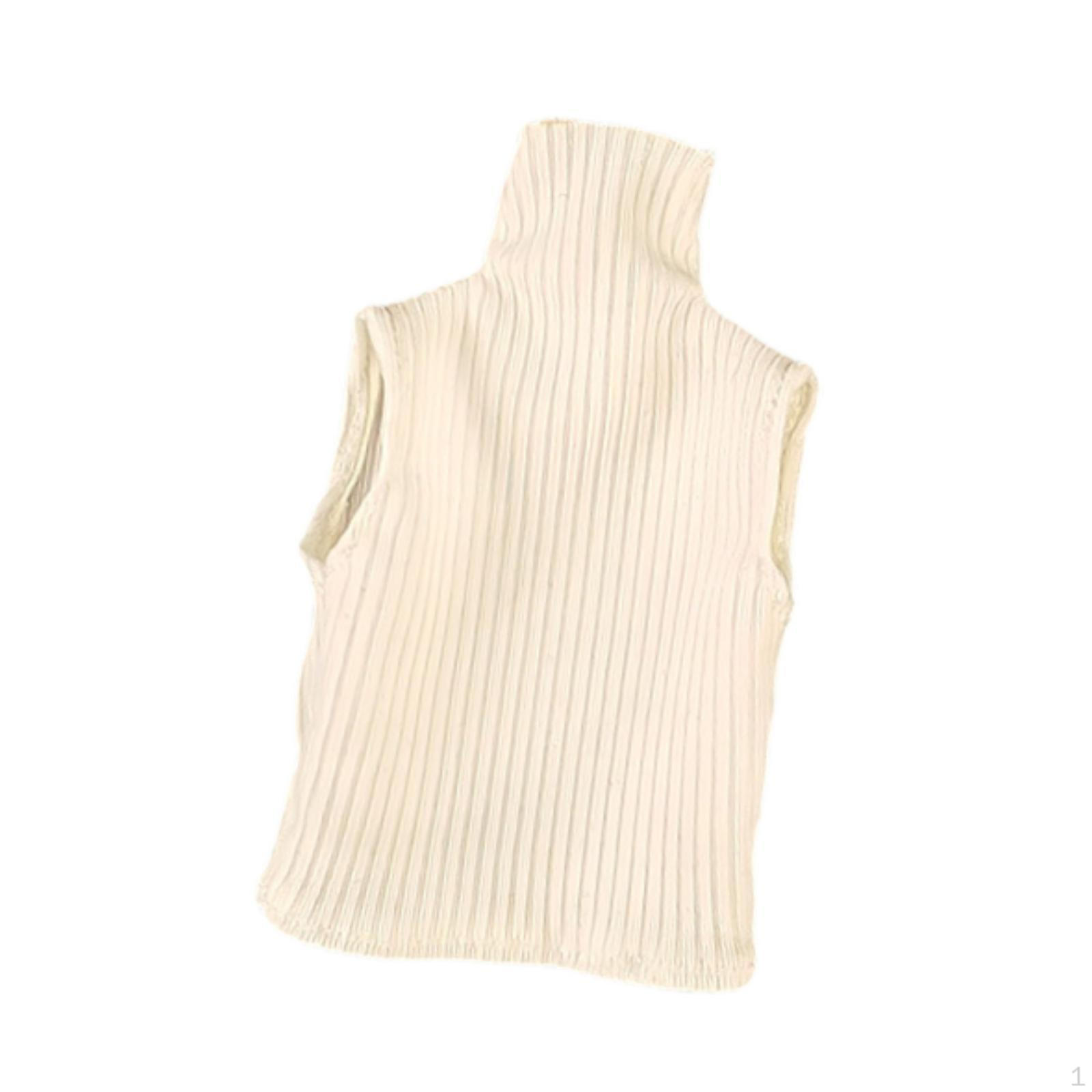 

1/12 Мужская кукла Жилет Фигурка Одежда Декор Одежда Миниатюрные фигурки для коллекционирования белый