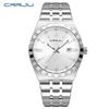 Herren-Edelstahl-Quarz-Armbanduhr 42 mm Großes Zifferblatt Business-Armbanduhr mit Leuchtzeigern Datum Wasserdicht