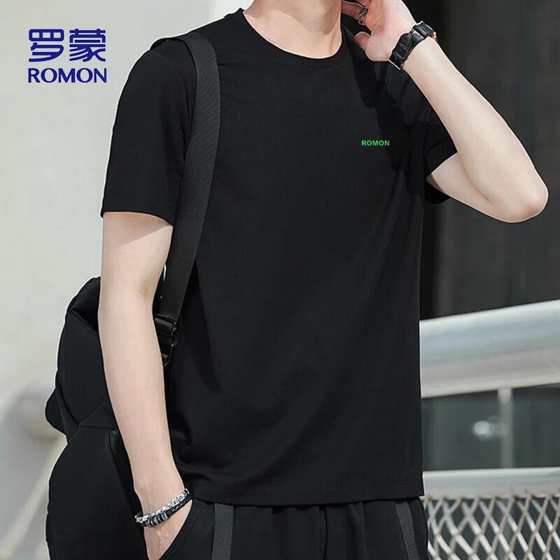 ROMON Men's 666 Functional Cool-Touch Cotton Short Sleeve T-Shirt