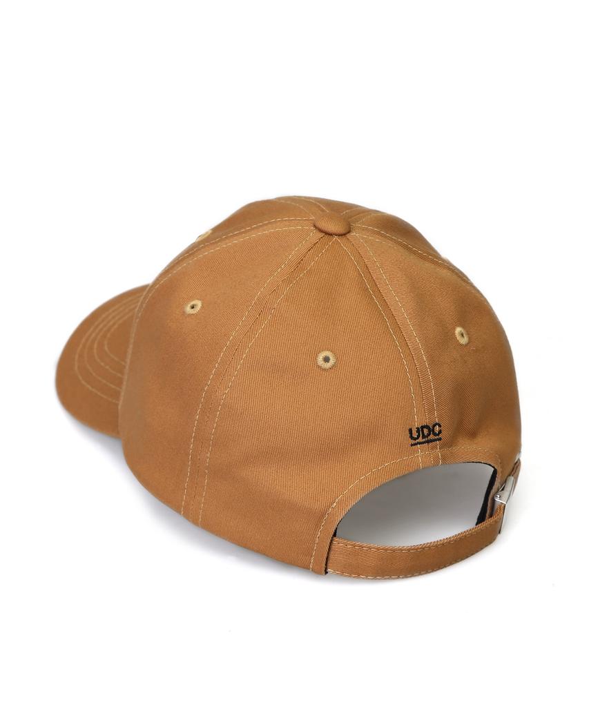 Eondeokeonteulol Cotton Logo Ball Cap Leather Udc / Authentic B B / Desert Mud