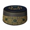 Embroidered Men's Prayer Cap, Hard Saudi Hat, Polyester, Stage, Round 55 Recommended