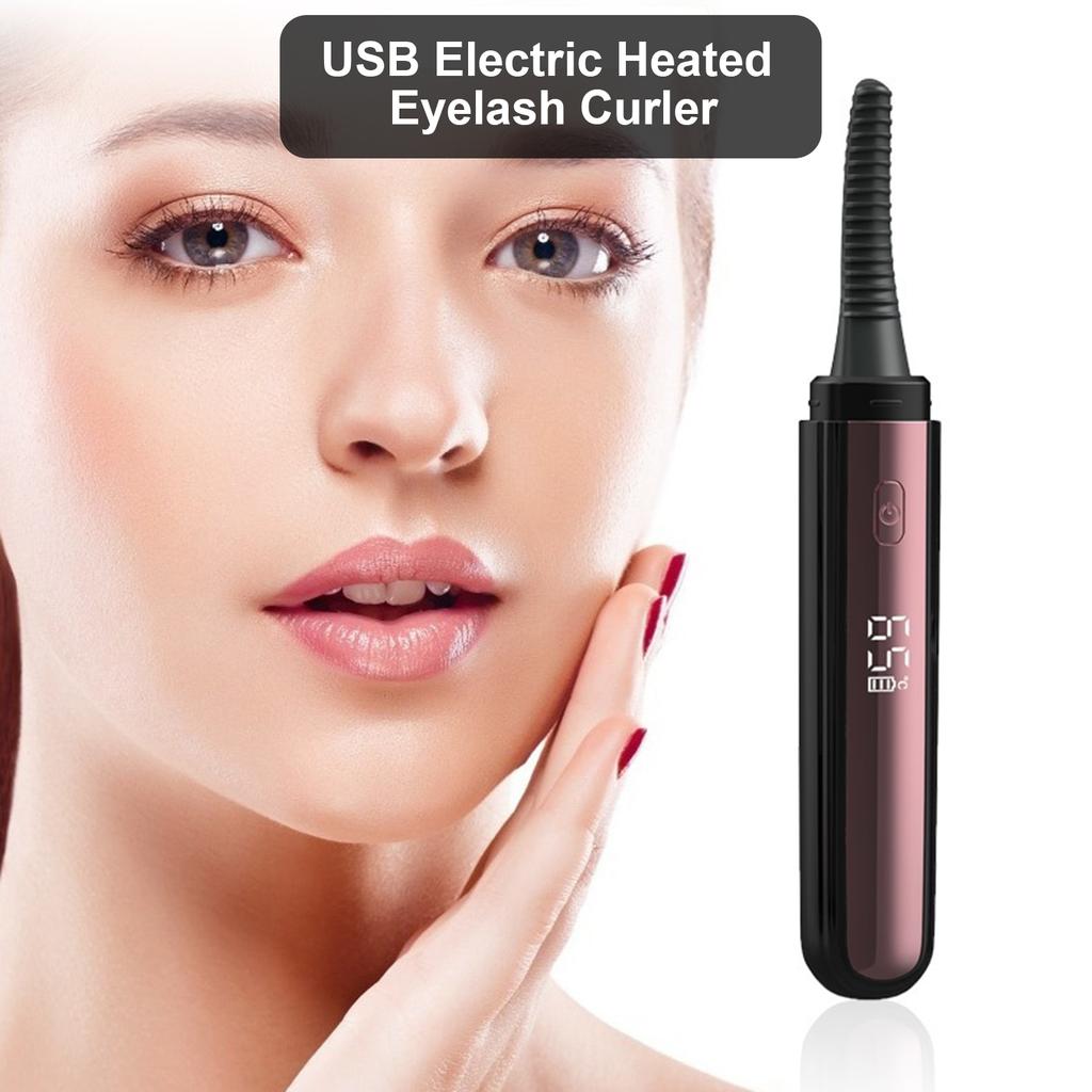 Electric Eyelash Curler Heated Eyelash Curler Smart Eye Lash Curling Clip with 4 Temperature Modes