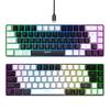 Teclado Mecânico para Jogos V200 68 Teclas 20 Retroiluminação RGB Teclado de Membrana Cabo USB Tipo C para Jogadores e Trabalhadores de Escritório