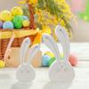 Silicone Easter Rabbit Mould DIY Animal Statue Cement Mold Non Stick Easter Egg Bunny Mold Plaster Mould for Easter Party