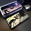 Bleachs K-Kurosaki Ichigo Phone Case For iPhone 16 15 14 13 12 11 Pro Max Black Purple Matte Laser Metallic Aurora Funda