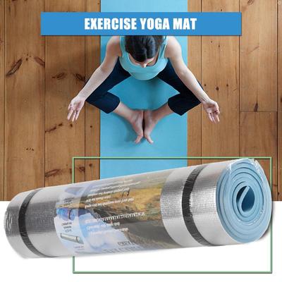 6mm 71x20 Zoll Dicke EVA Yogamatte Feuchtigkeitsbeständig Multifunktional Leicht Aluminium Outdoor Camping Picknickmatte