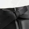 Women Dress Belt Fashion Chic Pu Leather Pleated Skirt Peplum Cincher Belt Wide Waistband Skirt Belt Leather Cummerbunds