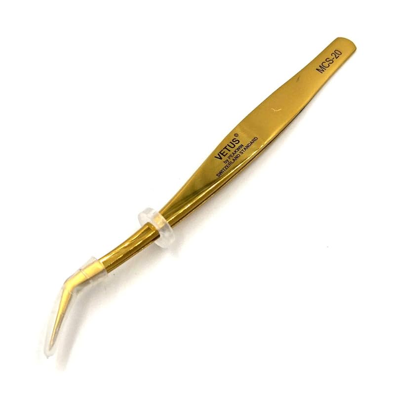 Vetus MCS Makeups Tweezers for Beauty Eyelashes Grip Picking Selection Works (MCS-19)
