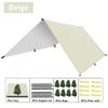 Camping-Plane, Outdoor-Camping-Planen-Markise, leichte UV-beständige und PU 3000 mm wasserdichte, regensichere Plane