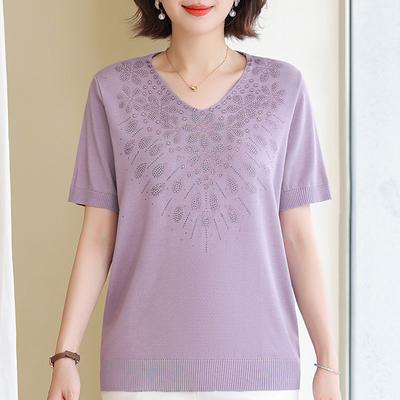 Übergröße 3XL-7XL Oversize Sommerblusen Damen Tops Elegant Locker Vintage Lässige Hemden