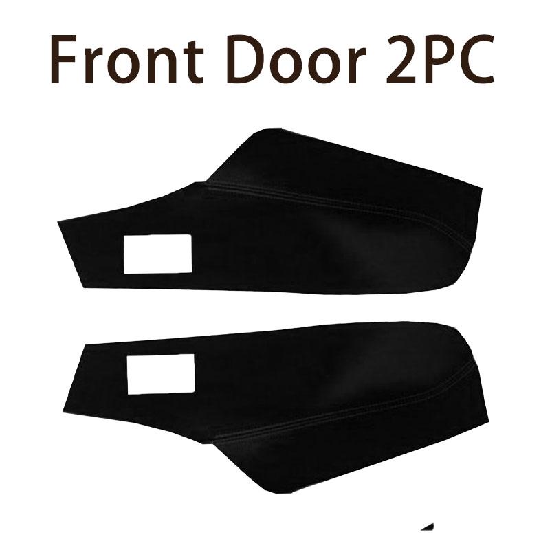

LHD 4 Door Panel Covers For Volkswagen VW Polo 2011 2012 2013 2014 2015 2016 Car Door Armrest Panel Leather Cover Trim Front Door 2PC Black
