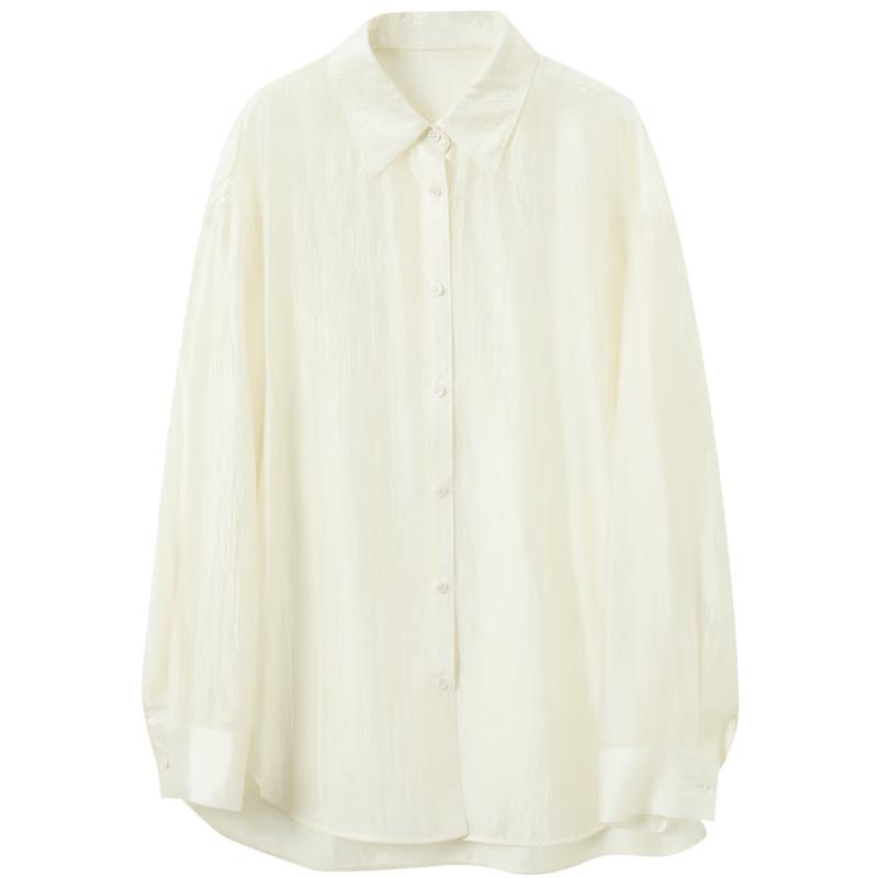 Sancai 2026 Spring Loose Mid-Length Cardigan Shirt