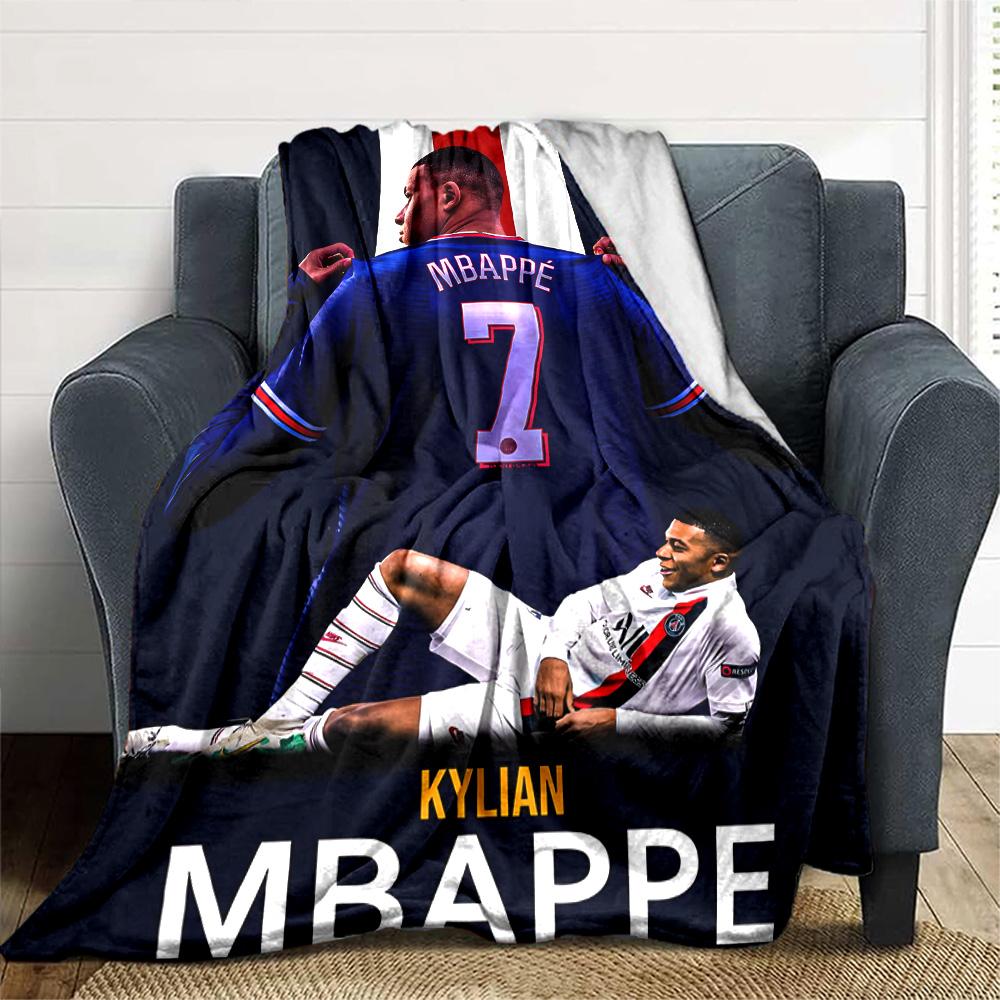 1pc Mbappe10 Blanket, Gift, for Men and Women, Soft Blanket, Good for Sofa Bed Couch Travel, Lightweight Flannel Blanket
