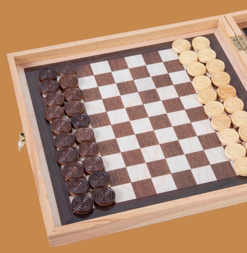Tavola Multi-Gioco in Legno: Ludo, Gioco dell'Oca, Scacchi e Divertimento Educativo per Bambini