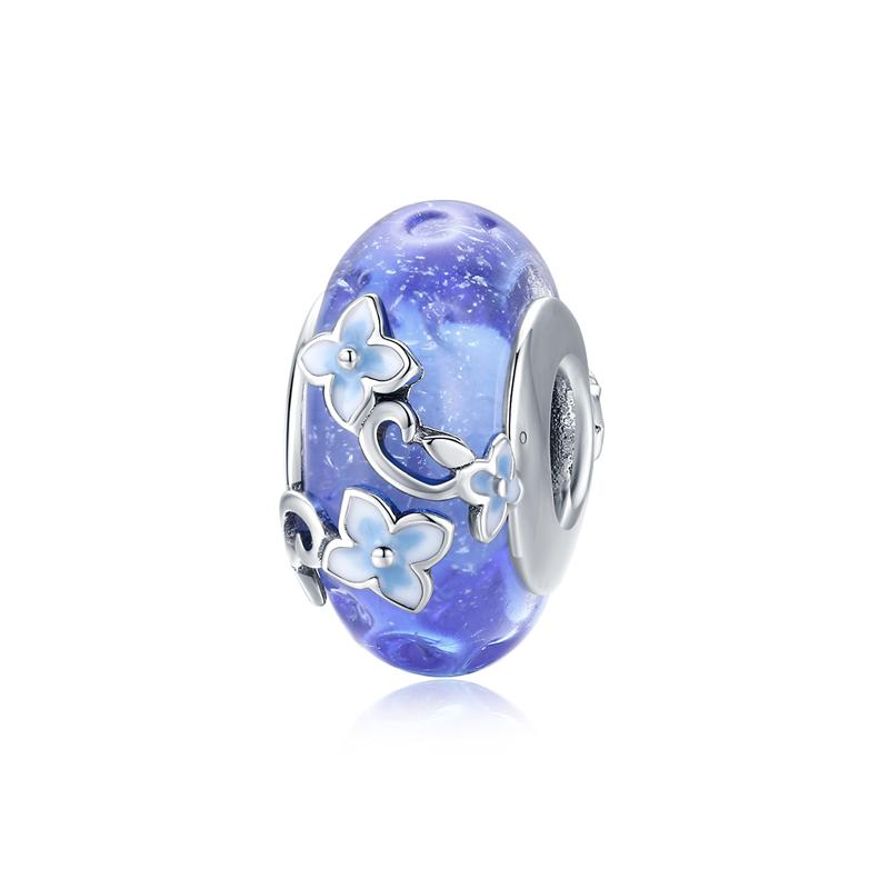 WOSTU Daisy Flower Series Charms 925 Silver Spacer Beads Dangle Charms Fit Bracelets DIY Jewelry