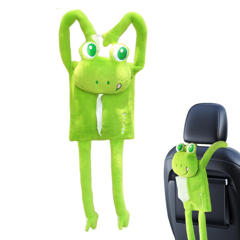Auto-Taschentücherbox Niedliche Cartoon-Auto-Taschentücherbox Halter Serviettenbehälter Organizer Sitzlehne Für Fahrzeug Straße SUV Frauen Männer LKW Fahrten