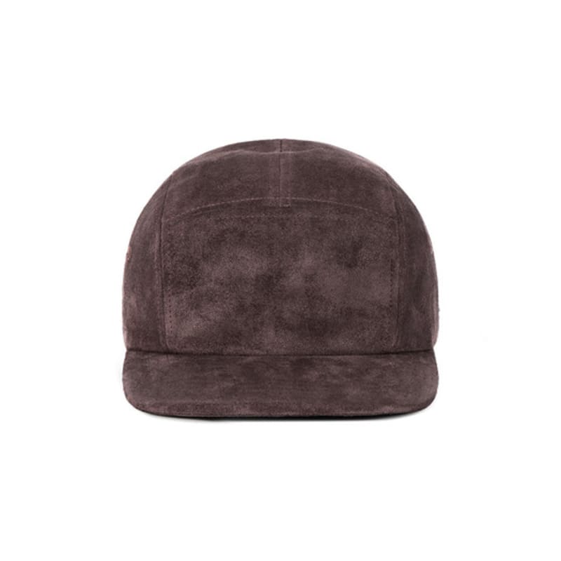 VARZAR VA Square Suede Camp Cap Brown