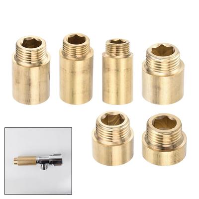 Hot And Cold Water Brass Tap Extension G1/2 Thread Connector Standardized Size