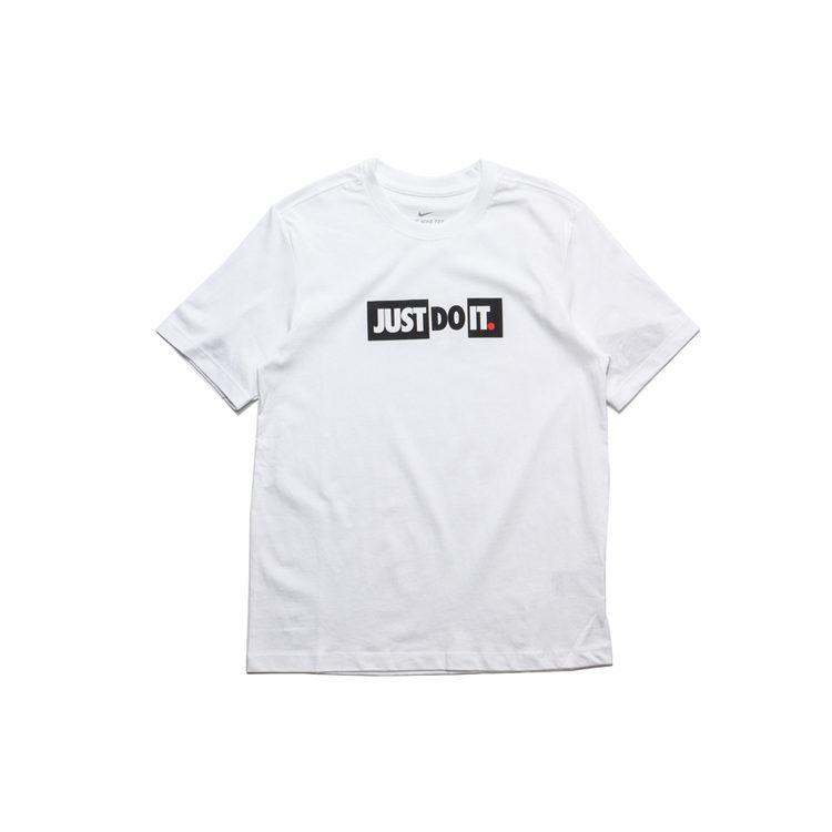 Nike T Shirts Men's White Crew Neck Moderate Straight Fit CK2306-101