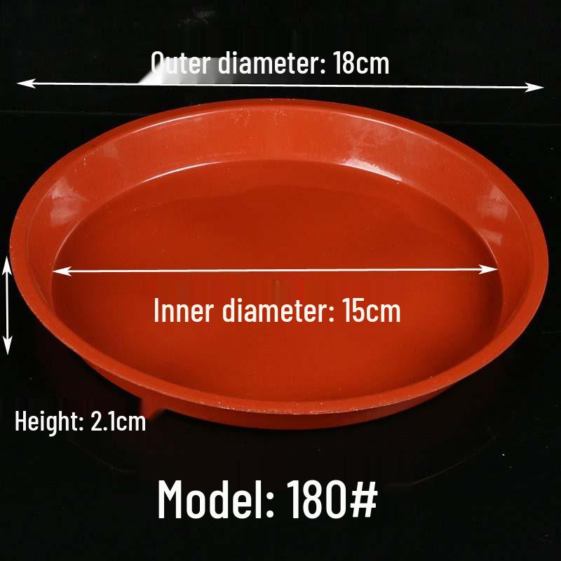 Thickened Round Plastic Flower Pot Water Tray - Large Draining Base for Succulents & Golden Pothos.