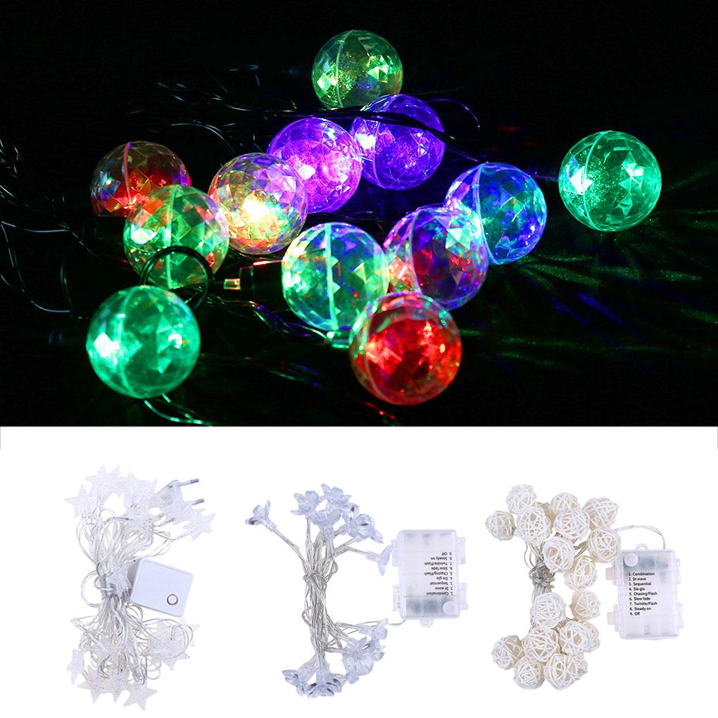 LED String Lights 8 Lighting Modes Star Curtain Lamps Wedding Party Decoration