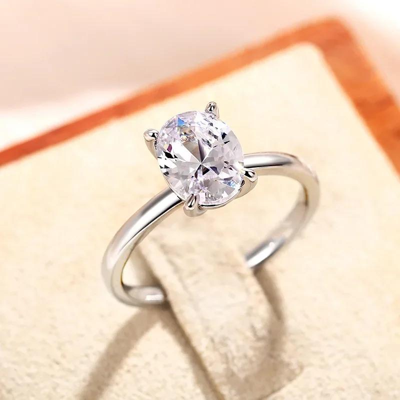 Fashion Versatile Cubic Zirconia Ring For Women Simple Stylish Wedding Bride Accessory Party Jewelry Drop Shipping