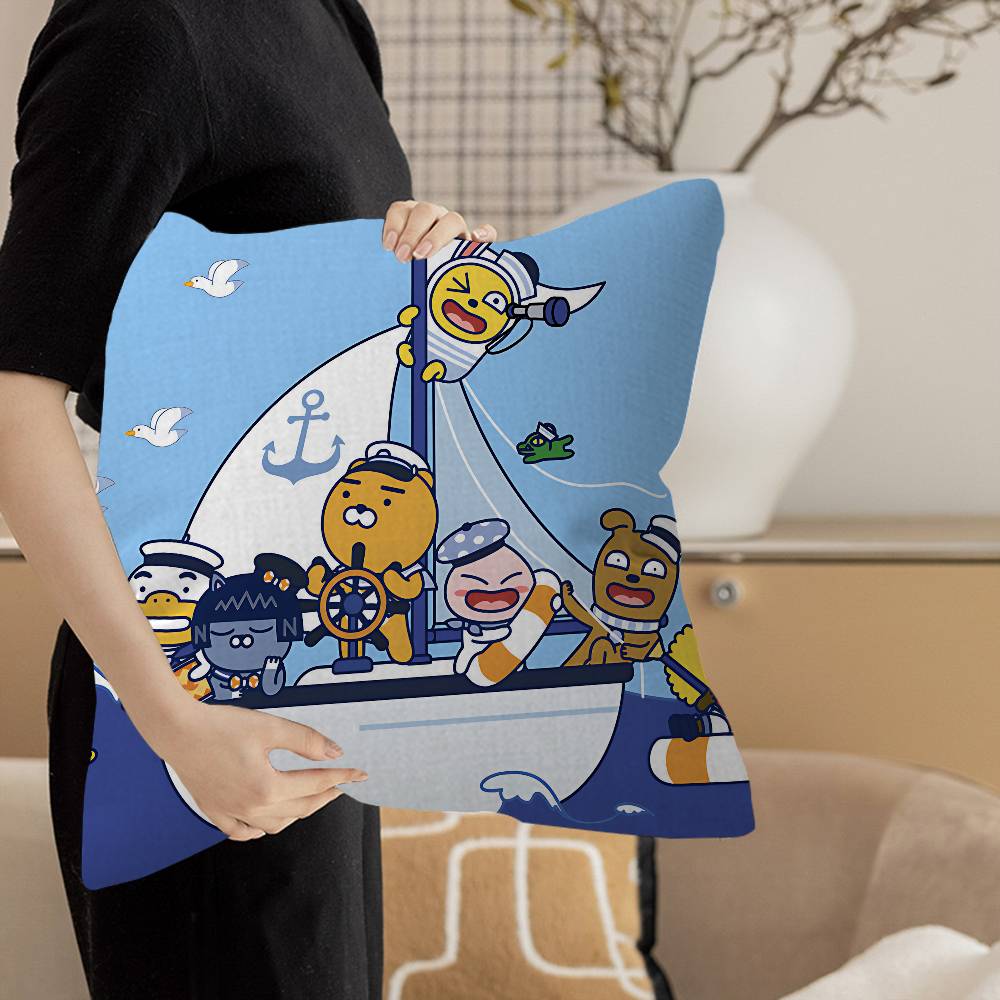K-KAKAOS FRIENDS Cushion Cover Decorative Pillow Sofa Home Decor case pillow cases
