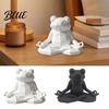 Easy Care Frog Faceted Nordic Sculpture Printed 3D Sculpture Yoga Meditating Figurine Style Desk Decor Sit in Meditation Statue