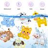 7/14/21Pcs Cartoon Animal Pop Keychain Small Toys Kids Birthday Party Favors Guest Gift Goodie Bag Pinata Filler Baby Shower