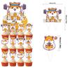 Pet Hamster-Themed Birthday Party Decor Set: Cricetinae Balloon Banner and Cake Topper Set
