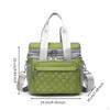 Boxy Insulated Meal Carrier Oxford Cloth Adjustable Shoulder Strap Food