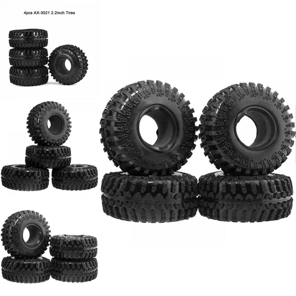Robust 2.2' Climbing Pit Bull Tires Wheels T3021 4p For Rc 1/10 D90 Scx10 Rock Crawler