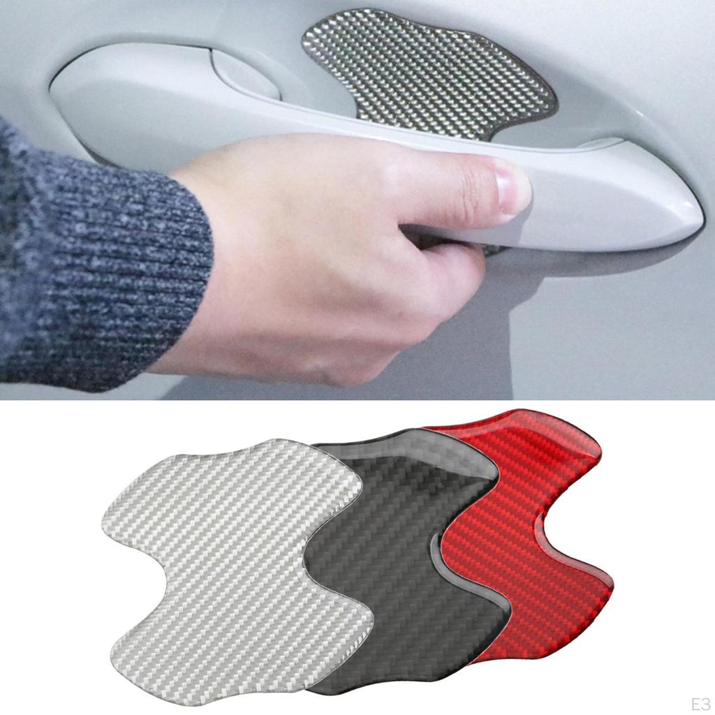 4 Universal Car Handle for Door Scratches Protective Films Stickers