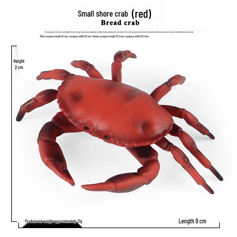 Children's Solid Ocean Crab Model Toy Ornament