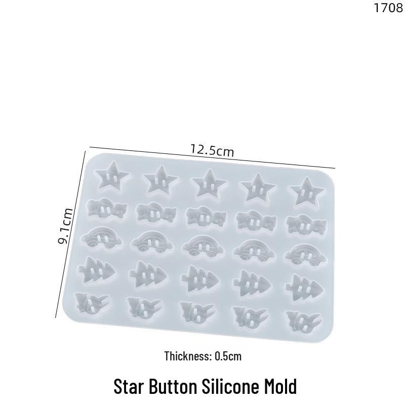Poppy Silicone Molds for DIY Resin Crafts - Flowers, Fruits, Animals, Crown, Bow Knot, Buttons