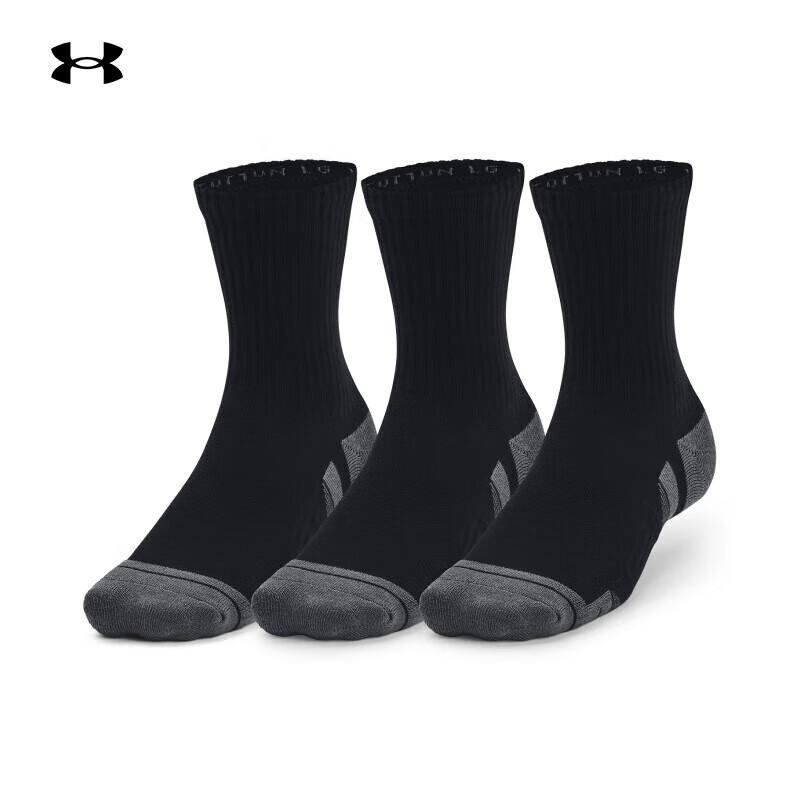 Under Armour UA Performance Cotton Mid-Calf Sports Socks (3-Pair Pack) L