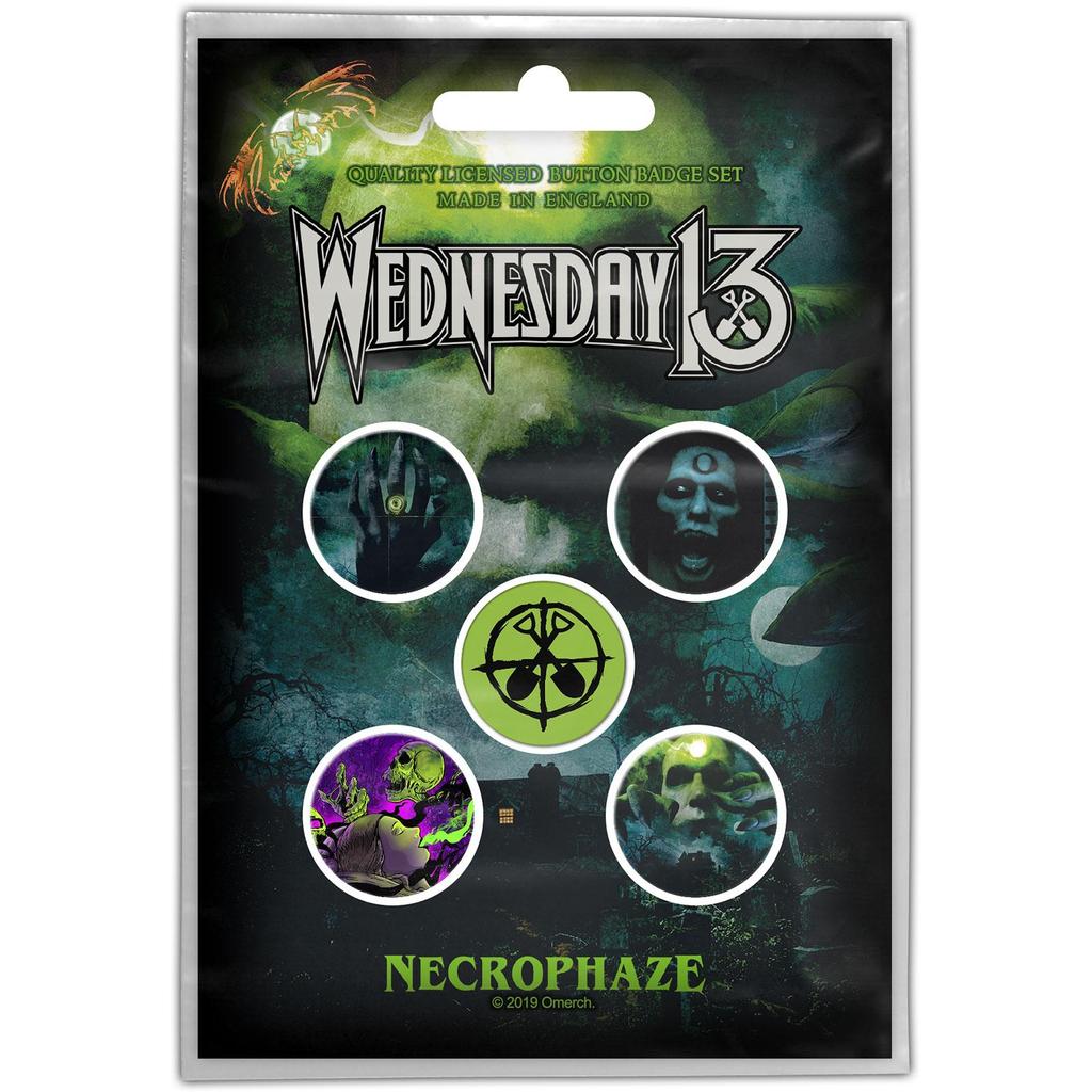 Wednesday 13 Necrophaze Pin (Pack Of 5)
