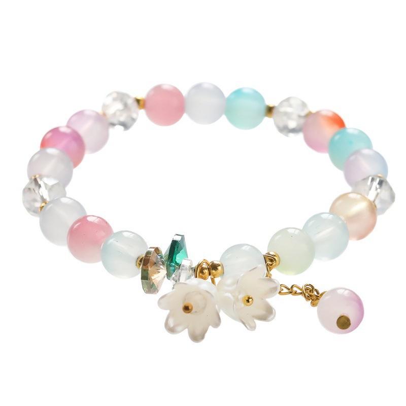 Lily of the Valley Butterfly Bracelet - Multi-Style Beaded Star & Moon Design