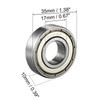 Motoforti 6003Z Cuscinetto a Sfere Profonde Singola Schermatura 60103 17mm x 35mm x 10mm Cuscinetti in Acciaio Cromato 10pz