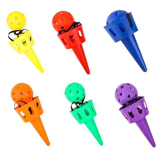 Durável Confortável Mãos Sensação Mão-olho Coordenação ABS Criança Sense Arremesso Bola Brinquedo Ao Ar Livre Pegar