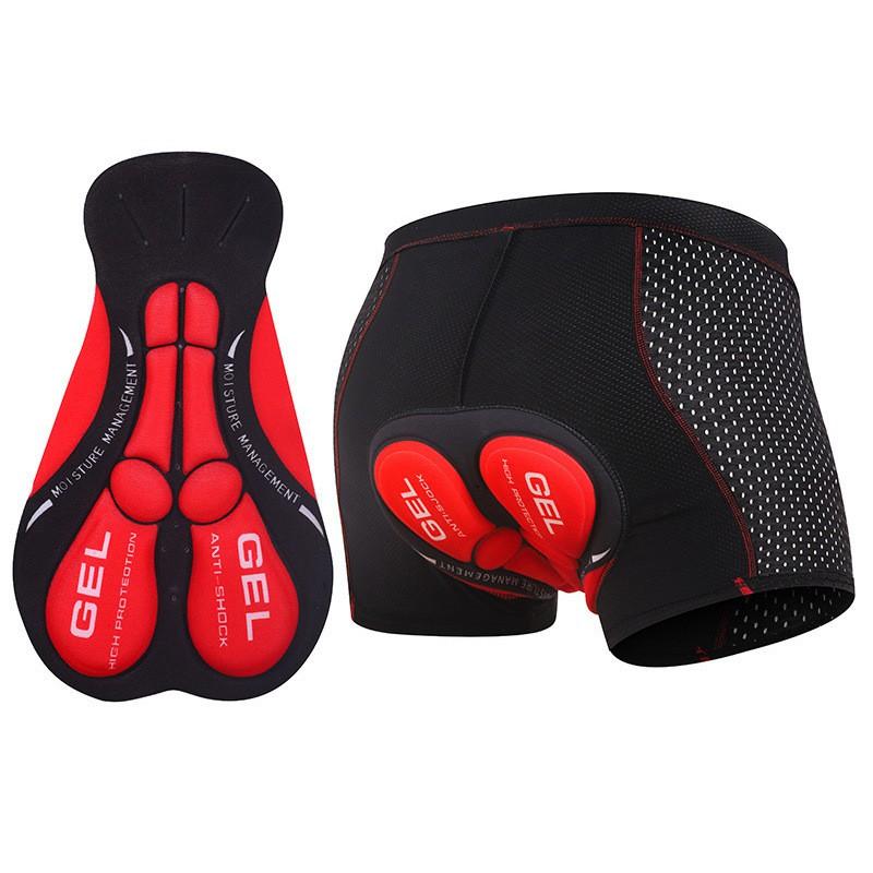 Mens Padded Cycling Shorts With Gel Pad Quick Dry Mountain Road Bike Underwear Riding