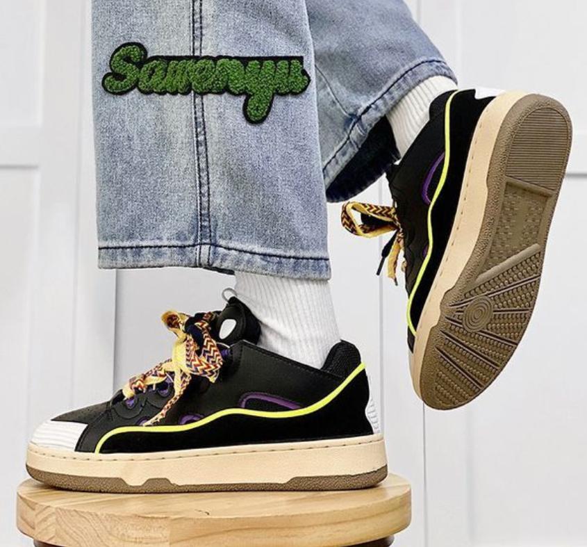 

Пара спортивной обуви модные повседневные женские кроссовки на шнуровке удобные туфли с плоской подошвой из вулканизированной стали Zapatos Para Mujeres 35