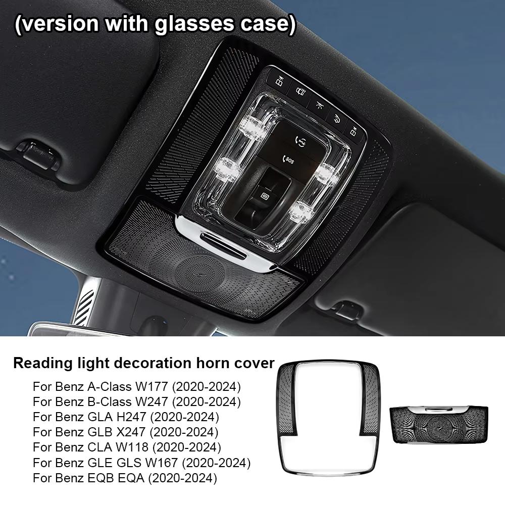 Suitable for Mercedes-Benz A CLA GLB GLA GLE W177 W247 X247 EQA EQB 20-24 modified front reading light lampshade decorative stic