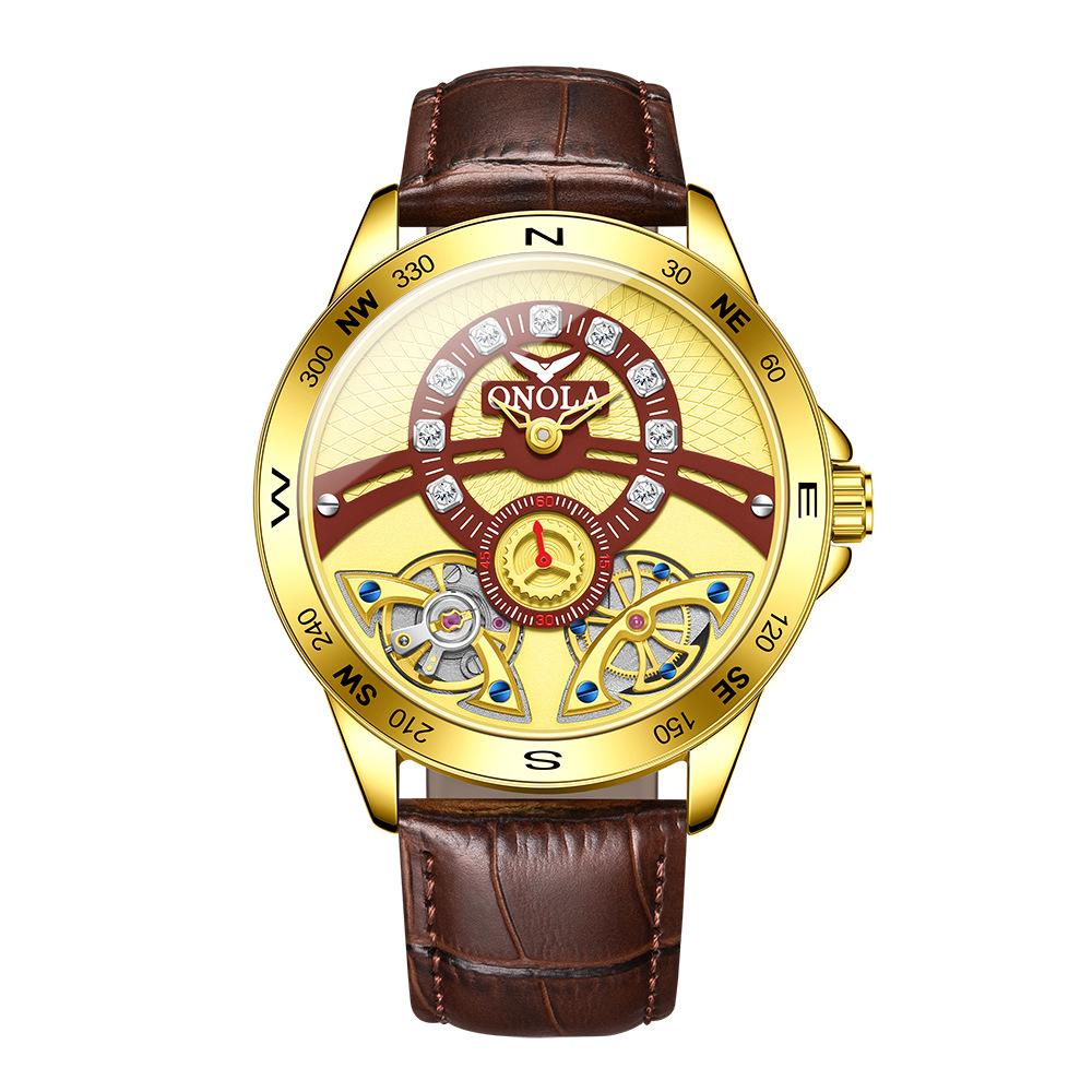 Fashion Hollow Mechanical Men S Watch Fully Automatic Tourbillon