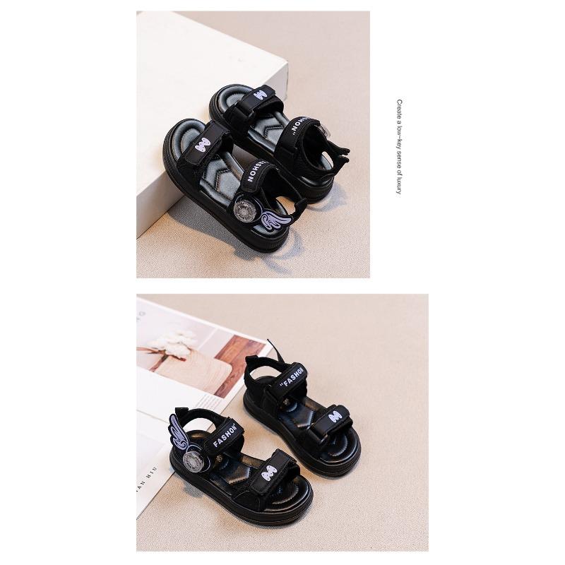 New Summer Kids' Casual Sports Shoes - Fashionable All-Match Soft Sole Sandals for Big & Little Girls