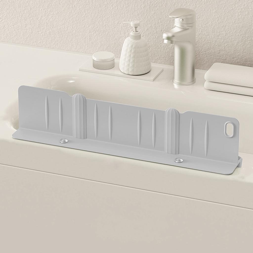 Sink Water Blocker Water Resistant TPR Sink Shield Sink Barrier TPR Material Kitchen Sink Protector for Kitchen Bathroom